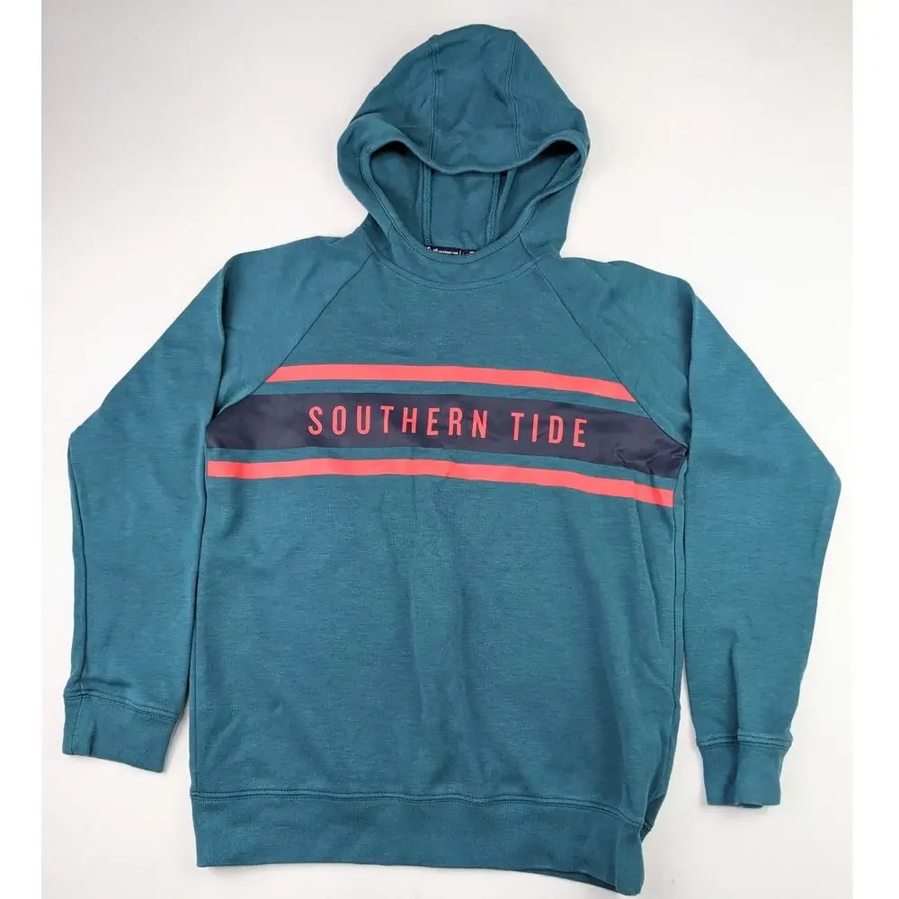 Southern Tide Teal Hoodie - Youth Large (12)